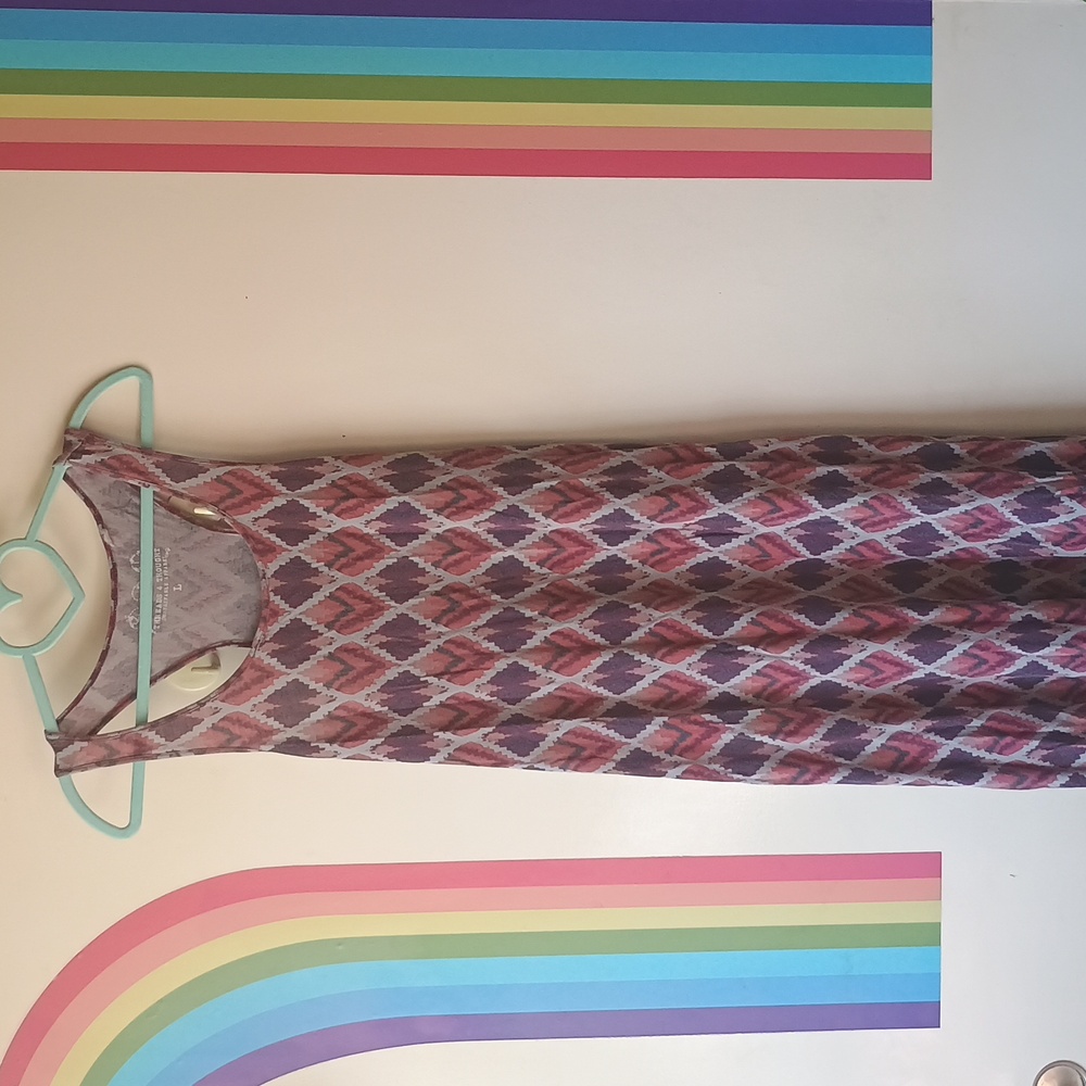 Threads 4 Thought Abstract Racerback Maxi Dress